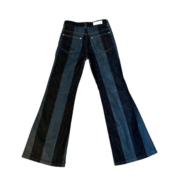 Sonia Rykiel Striped Denim 34FR (US Size 2) - Picture 4 of 5